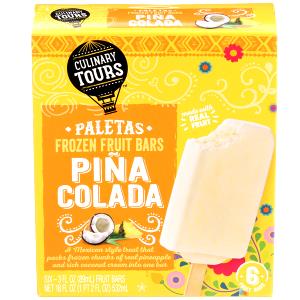 1 bar Paletas Frozen Fruit Bars Pina Colada