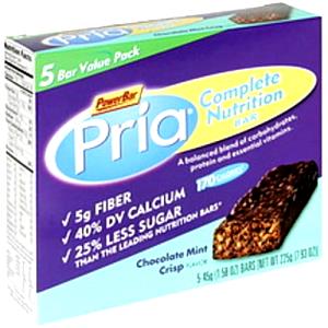 1 Bar Pria Complete Nutrition Bar, Chocolate Mint Crisp