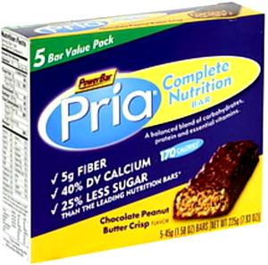 1 Bar Pria Complete Nutrition Bar, Chocolate Peanut Butter Crisp