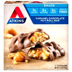 1 Bar Snack Bar, Caramel Nut, Low Carb