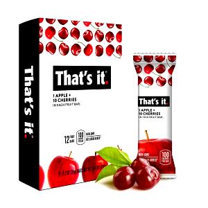 1 bat (20 g) Fiberful Dried Fruit Bar - Fruit and Veggie