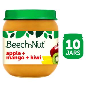 1 Beech-Nut Stage 2 Jar Serving (4 Oz) Baby Food Strained Apple Raspberry