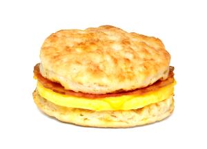 1 biscuit (153 g) Bacon, Egg & Cheese Biscuit with Egg Whites