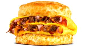 1 biscuit (198 g) Loaded Omelet Biscuit