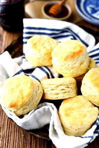 1 Biscuit (3" Dia) Baking Powder or Buttermilk Biscuit (Home Recipe)