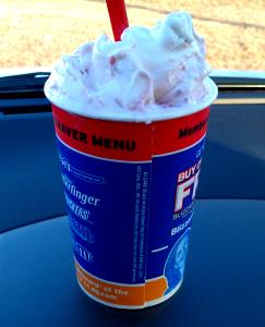 1 Blizzard Strawberry Cheesequake Blizzard