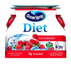 1 bottle (10 oz) Diet Cranberry Juice (Bottle)