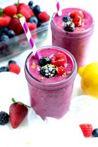 1 bottle (10 oz) Fat Free Mixed Berry Smoothie
