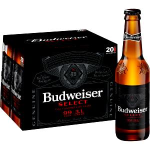 1 bottle (12 oz) Budweiser Select 99 Calories Beer