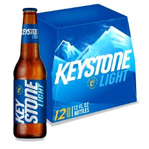1 bottle (12 oz) Keystone Light Beer