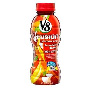 1 bottle (12 oz) V-Fusion Strawberry Banana Juice (Bottle)