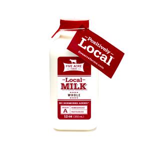 1 bottle (12 oz) Whole Milk (Bottle)