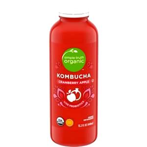 1 bottle (15.2 oz) Cranberry Apple Kombucha