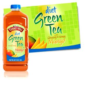 1 bottle (16.9 oz) Diet Green Tea Mango