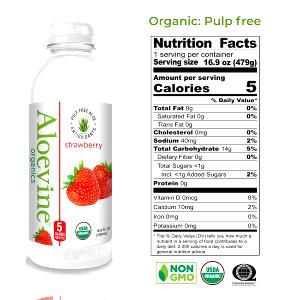 1 bottle (16.9 oz) Organic Strawberry