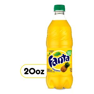 1 bottle (20 oz) Pineapple Soda (Bottle)