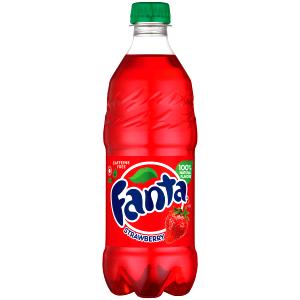 1 bottle (20 oz) Strawberry Soda (Bottle)