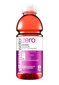 1 bottle (20 oz) Vitamin Water Zero Revive Fruit Punch (Bottle)