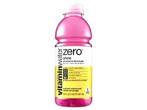 1 bottle (20 oz) Vitamin Water Zero Shine Strawberry Lemonade (Bottle)