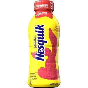 1 bottle (414 ml) Strawberry Lowfat Milk (Bottle)