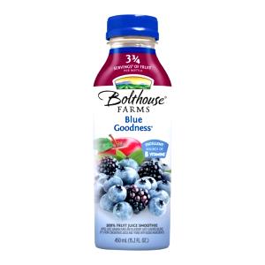 1 bottle (450 ml) Blue Goodness Fruit Smoothie (15.2 oz)