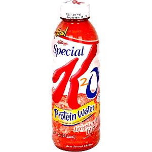1 bottle (473 ml) Special K2O Protein Water Tropical Blend