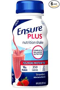 1 bottle (8 oz) Strawberryplus Balanced Nutritional Drink