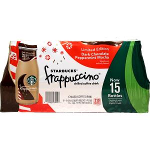 1 bottle (9.5 oz) Dark Chocolate Peppermint Mocha Frappuccino