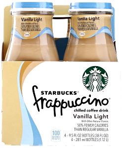 1 bottle (9.5 oz) Vanilla Frappuccino Light