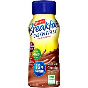 1 bottle Instant Breakfast Essentials No Sugar Added - Rich Milk Chocolate (Bottle)