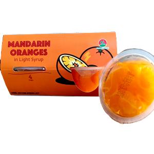 1 bowl (113 g) Mandarin Oranges in Light Syrup Snack Bowl