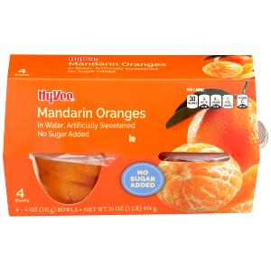 1 bowl (113 g) No Sugar Added Mandarin Oranges