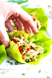 1 bowl (198 g) Asian-Style Chicken For Lettuce Wraps