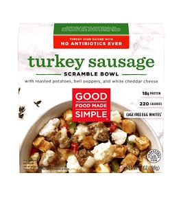 1 bowl (198 g) Turkey Sausage Scramble Bowl