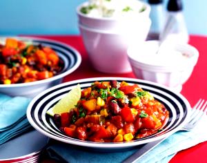 1 bowl (198 g) Veggie Chili & Cornbread Melt