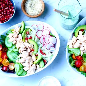 1 bowl (213 g) White Meat Chicken & Cilantro & Lime Riced Cauliflower Bowl