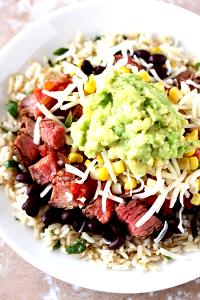 1 bowl (21.5 oz) Steak Burrito Bowl