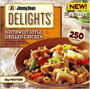 1 bowl (226 g) Delights Southwest Style Grilled Chicken