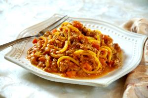 1 bowl (227 g) Butternut Squash Spirals with Bolognese Style Sauce