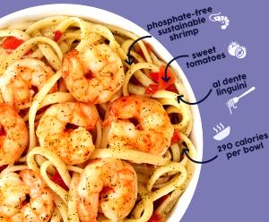 1 bowl (227 g) Shrimp Scampi Pasta Bowl