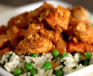 1 bowl (284 g) Peruvian Inspired Chicken with Brown Rice
