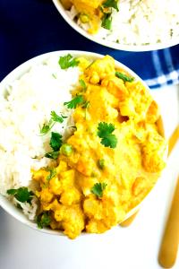 1 bowl (298 g) Vegetable Korma with Rice (Mild)