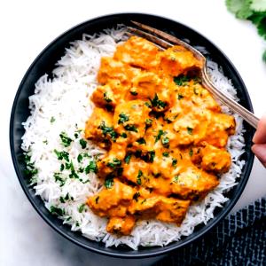 1 bowl (298 g) Vegetable Tikka Masala with Rice (Medium)