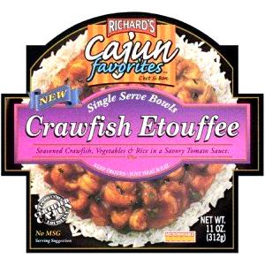 1 bowl (312 g) Favorites Crawfish Etouffee