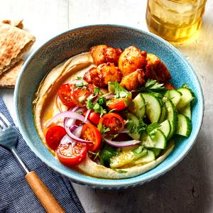 1 bowl (321 g) Power Chicken Hummus Bowl