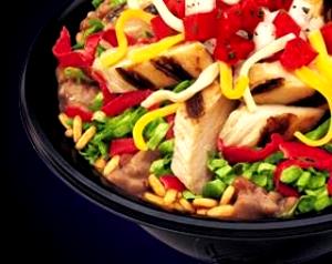 1 bowl (376 g) Zesty Chicken Border Bowl (No Dressing)