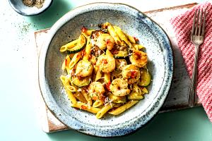 1 bowl (391 g) Shrimp Penne with A Kick