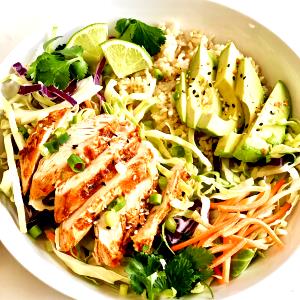 1 bowl (499 g) Chicken Grilled Grande Bowl (No Dressing)