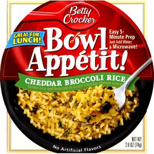 1 bowl (74 g) Bowl Appetit! Cheddar Broccoli Rice
