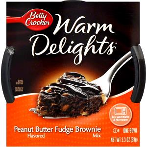 1 bowl (93 g) Warm Delights - Peanut Butter Fudge Brownie